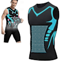 Miniatyrbillede 4 af 5: Ionic Shaping Vest Mænds Kropsformer 2023 Ny Version Ionic Shaping Vest Mænds Komfortabel Åndbar Is Silke Stof