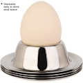 Miniatyrbilde 4 av 5: 4 eggkopper i rustfritt stål for bløtkokte egg