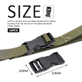 Miniatyrbillede 2 af 5: 16 stk. 20 mm brede Webbing-spænder, Sorte Plastik-udskiftningsspænder, Spænder [DB]