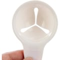 Miniatyrbillede 4 af 5: Mini Æggeblomme-Hvid Separator, Hvid Plastik Silikon Æggeblomme Separator til Madlavning