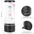 Miniatyrbillede 5 af 5: Goplefiskelampe, Goplefisk Lava Lampe Akvarium Goplefiskelampe LED Lys 7 Farver med USB til Børneværelse Julegave Fødselsdagsgave