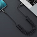 Miniatyrbilde 5 av 5: Spiral USB Type-C kabel, USB sammenrullbar spiral kabel USB Type-C