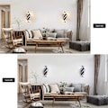 Miniatyrbild 5 av 5: Vägglampa för inomhusbruk, Modern LED-vägglampa 16W Böjd Design