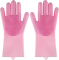 1 par rengøringshandsker - opvaskehandsker - pink
