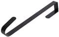 Miniatyrbillede 2 af 4: Kransekrog til hoveddør, 38 cm, robust stålkransekrog til døren, dørkrog (sort, 1 stk.)