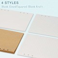 Miniatyrbillede 4 af 5: A5 Efterfyldningspapir 3-pak 100GSM Tykt Efterfyldningspapir 6 Huller 135 Ark (270 Sider) til 6-Ringe Bindingsjournal Notesbog Linjeret Papir