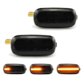 Miniatyrbilde 4 av 5: For Audi-A3 S3 8P A4 RS4 S4 B6 B7 A6 8E0949127 LED Dynamiske Sidemarkører Blinklys Sekvensiell Lampeindikator 2stk Svart 0.07