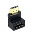 Pikkukuva 1 / 4: 2 kpl 90 asteen HDMI-sovitinta - Kulmikas HDMI-sovitin Musta