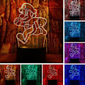 Pikkukuva 2 / 5: Piirretty Super Running Mario Bros -toimintahahmo 3D LED Optica