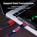 Miniatyrbillede 4 af 4: USB Type C Magnetisk Adapter 360° Rotationsbar Magnetisk Telefonkabeladapterkontakt