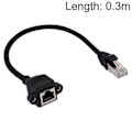 Miniatyrbillede 2 af 2: Forgyldt Mini HDMI Han til HDMI 19-polet Hun Adapter med 90 Graders Vinkel (Sort)