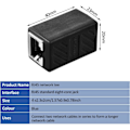 Miniatyrbilde 3 av 5: 15 stk RJ45-kontakt Ethernet-forlengelsesadapter Nettverkskontakt for Cat7/Cat6/Cat5e/Cat5 Ethernet-kabelkontakt Hunn til Hunn