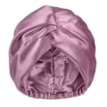 Miniatyrbild 1 av 5: Lila Satin Bonnet - Siden Sovhatt för Kvinnor - Justerbar Hårsjukvårdshätta för Nattetid