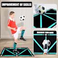 Miniatyrbilde 3 av 5: Fotballtreningsmatte, 90 x 60 cm, Ballkontroll, Sklisikker, Treningsmatte (Set D (original + veske))