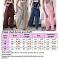 Miniatyrbilde 3 av 3: Damebukser Overalls Baggy Harem Ermeløs Jumpsuit Blå XL