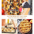 Miniatyrbilde 4 av 5: Pizzakutter - Svart med rustfritt stål blad - Slitesterk og ergonomisk pizzaskjærer