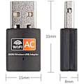 Miniatyrbillede 2 af 5: USB WiFi Adapter 600 Mbps USB 3.0 Trådløs Netværks WiFi Dongle med 5dBi Antenne Dobbelt Bånd 2.4g/5g til PC