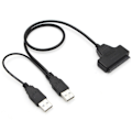 Miniatyrbillede 3 af 5: 2017 Digital USB 2.0 til SATA Konverter Adapterkabel til 2.5 SA Sort 5cm*4cm*1cm
