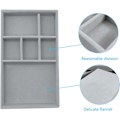 Miniatyrbild 2 av 5: Smyckeskrin Organizer Set med 3 stapelbara smyckeskrin i sammet