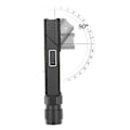 Miniatyrbillede 3 af 5: XPG+COB rød og hvidt lys 90° foldbar USB genopladelig kraftig taktisk lommelygte multifunktions lommelygte foldbar lommelygte