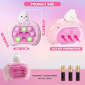 Miniatyrbild 3 av 6: Popspel Sensoriska Fidgetleksaker för Barn, Upp Fidget Popper Spel Tryck Bubbla Mönster Popping Spel, Pop it Spel Sensoriska Leksaker - Rosa