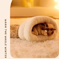Miniatyrbild 3 av 11: Sovsäck för katt, vintersovsäck för katt, Bästa kattsovsäck 2024 White M