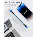 Pikkukuva 6 / 7: Lyhyt iPhone-latauskaapeli, USB A - Lightning-kaapeli 1FT/2 kpl Punottu pikalatauskaapeli datakaapeli