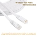 Miniatyrbilde 2 av 4: Cat 6 Ethernet-kabel 15 m Hvit - Flat Internett Nettverk Lan