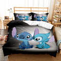 Pikkukuva 3 / 5: Lasten 3-osainen setti Stitch-sarjasta, piirretty animaatio 3D-digitaaliprintti peittoon SDZ16 SDZ16 SDZ16 135*200