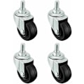 Pikkukuva 1 / 4: 4 kpl 40 mm kumiren pyöriä M8 kierteellä