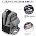 Miniatyrbilde 5 av 5: Coolbell Laptop Ryggsekk 15,6 Tommer Vesker Multifunksjonell Tr
