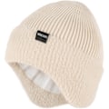 Miniatyrbilde 1 av 6: Vinterfleece Line Beanie med Øreklaff for Menn og Kvinner, Utendørs Varmt Termisk Strikket Hette Apricot