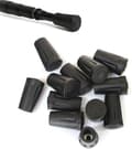 Käppskydd - 11mm innerdiameter - 12 paneler - Svart
