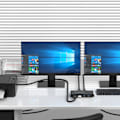 Miniatyrbild 5 av 5: USB KVM-switch USB 3.0 2.0 Switcher KVM-switch för Windows 10 PC Tangentbord Mus Skrivare 2 Datorer Delar 4 Enheter 5Gb Snabb