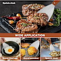 Pikkukuva 2 / 5: Plancha-lastu ja -kaavinsetti - Crepe-lastu, grillin kaavin ja Plancha-työkalu helppoon ruoanlaittoon