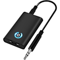 Pikkukuva 2 / 5: Bluetooth 5.0 Lähetin-Vastaanotin ja Lähetin 2-in-1 Langaton Bluetooth-sovitin Kaksois 3,5 mm:n liitäntä kuulokkeille TV PC-tietokoneelle