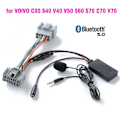 Miniatyrbillede 1 af 5: Bil Bluetooth 5.0 Trådløs Telefonopkald Håndfri Aux-Indgang Adapter til Volvo C30 S40 V40 V50 S60 S70 C70 V70 Xc70 S80 Xc90 Med Mic