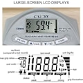 Miniatyrbilde 5 av 5: Camry Digital Grip Strength Tester Dynamometer Automatisk Registrering 200 Lbs/90 Kg 19.5*12.5*3m (Grå)fonepro