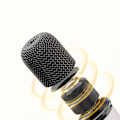 Miniatyrbild 4 av 5: Karaokemaskin, bärbar Bluetooth-högtalare, LED-lampor, med 2 trådlösa mikrofoner, lämplig för barn gamla födelsedagspresent - Vit