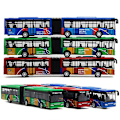 Miniatyrbillede 3 af 4: Barn Shuttle Buss Bil Legetøj Baby Træk Tilbage Legetøj Blue