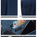 Miniatyrbillede 3 af 5: Clutch til kvinder, elegant ruskind aften taske kuvert crossbody blå - Perfekt