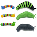Miniatyrbillede 5 af 5: (Særtilbud) 18CM 14CM Farverig Fidget Legetøj Snegl Leddelt Fleksibel 3D Snegl Hummer Haj Fidget Legetøj Lindring Anti-Angst Sensorisk Børnelegetøj