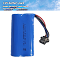 Pikkukuva 2 / 6: 7.4V 1200mAh litiumakku, vaihtoakku radio-ohjattavalle autolle