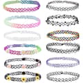 Stretch Choker Halsband Gotiska Elastiska Halsband Multi Färger