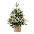 Miniatyrbillede 4 af 4: 50cm Juledekorationer, Miniatyrjultreeset til skrivebord, Realistiske Juletræspynt
