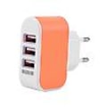 Pikkukuva 2 / 2: 1-pakkaus Trippel (3x) USB-portti iPhone / Android Seinälaturi Oranssi