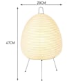 Miniatyrbild 2 av 5: Japansk rispapperslampa LED bordslampa vardagsrum sovrum sängbord studie hotell hemvistelse stativ H