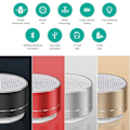 Pikkukuva 2 / 4: A10 Langaton Bluetooth-kaiutin Pieni teräskäyttöinen Subwoofer Kannettava Mini Lahjakortti Bluetooth-kaiutin Väri