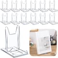 12 Stycken - Tallriksställ - Bokstöd - Transparent Bokstöd - Tallriksdisplayställ - Tallrikshållare