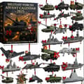 2025 Julekalender Dekoration Acrylic Flat Model Equipment